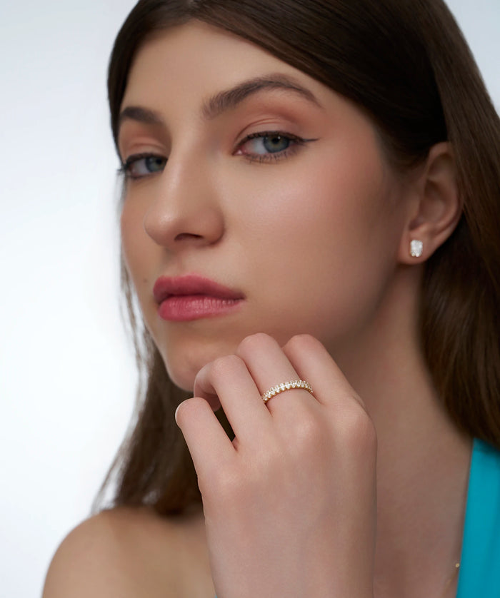 Oval Lab Grown Diamond Eternity Band
