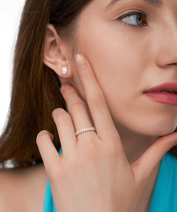 Oval Lab Grown Diamond Eternity Band