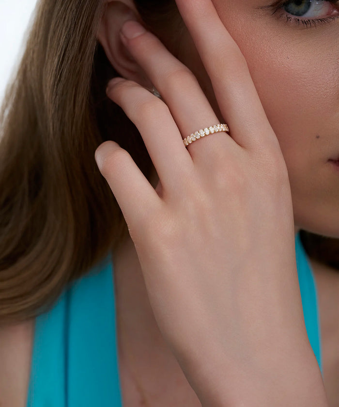 Oval Lab Grown Diamond Eternity Band