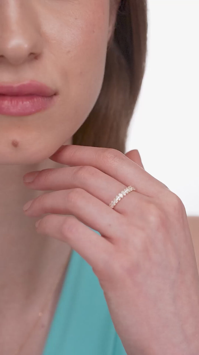 Oval Lab Grown Diamond Eternity Band